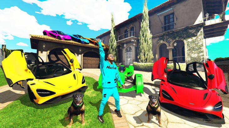 FRANKLIN STEALING RAREST FUTURISTIC McLAREN SUPERCARS With CHOP BOB