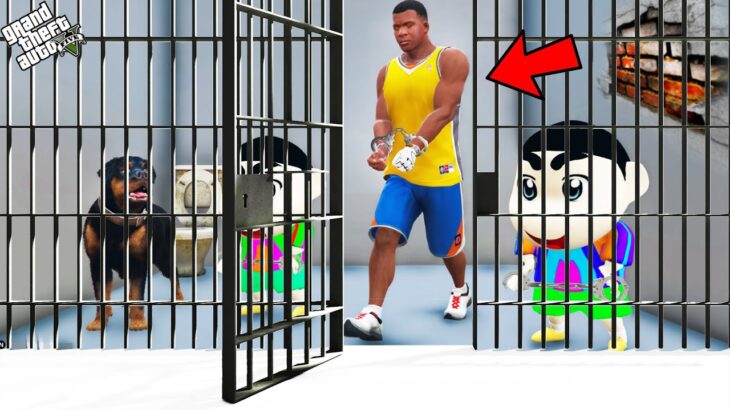 GTA 5 Franklin Biggest Plan To Escape Prison With Shinchan Pinchan