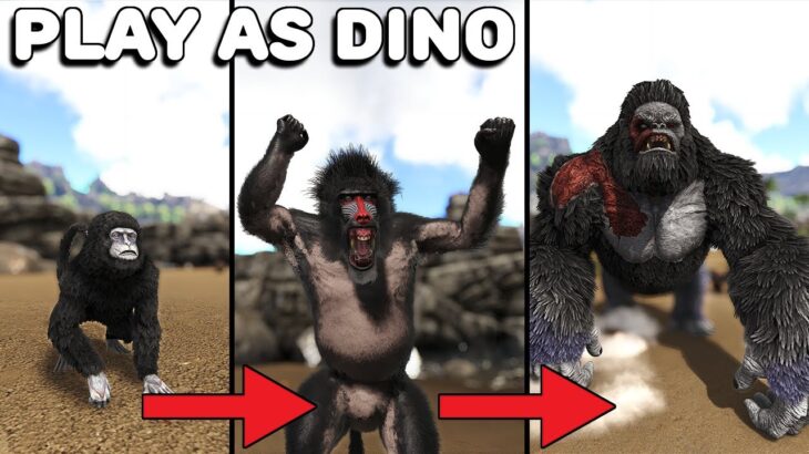 The Great Ape Progression Line Play As Dino Ark Survival Evolved｜動画